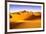 Moroccan Desert Landscape with Blue Sky. Dunes Background.-apdesign-Framed Photographic Print