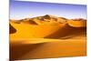 Moroccan Desert Landscape with Blue Sky. Dunes Background.-apdesign-Mounted Photographic Print