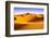 Moroccan Desert Landscape with Blue Sky. Dunes Background.-apdesign-Framed Photographic Print