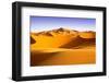 Moroccan Desert Landscape with Blue Sky. Dunes Background.-apdesign-Framed Photographic Print