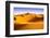 Moroccan Desert Landscape with Blue Sky. Dunes Background.-apdesign-Framed Photographic Print