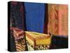 Moroccan Fabric, Dades Gorge, Dades Valley, Morocco-Walter Bibikow-Stretched Canvas