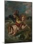 Moroccan Horseman Crossing a Ford, c.1850-Eugene Delacroix-Mounted Giclee Print