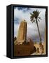 Moroccan Man, Stone Minaret of Sawmann Al-Hajaria, Figuig, Province of Figuig, Morocco-Emanuele Ciccomartino-Framed Stretched Canvas