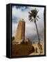 Moroccan Man, Stone Minaret of Sawmann Al-Hajaria, Figuig, Province of Figuig, Morocco-Emanuele Ciccomartino-Framed Stretched Canvas