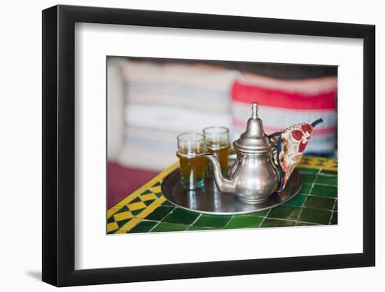 Moroccan Mint Tea Pot at a Cafe in Marrakech, Morocco, North Africa, Africa-Matthew Williams-Ellis-Framed Photographic Print