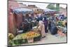 Moroccan People Buying and Selling Fresh Fruit in the Fruit Market in the Old Medina-Matthew Williams-Ellis-Mounted Photographic Print
