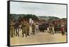 Moroccan Riflemen and a French Officer During the Battle of the Marne East of Paris, September 1914-Jules Gervais-Courtellemont-Framed Stretched Canvas