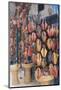 Moroccan shoes on a market stall-Natalie Tepper-Mounted Photo