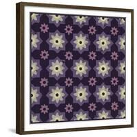 Moroccan Star Flower (Purple)-Susan Clickner-Framed Giclee Print