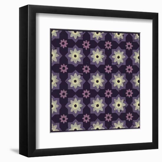 Moroccan Star Flower (Purple)-Susan Clickner-Framed Giclee Print