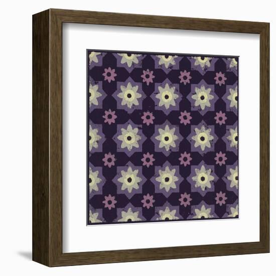 Moroccan Star Flower (Purple)-Susan Clickner-Framed Giclee Print