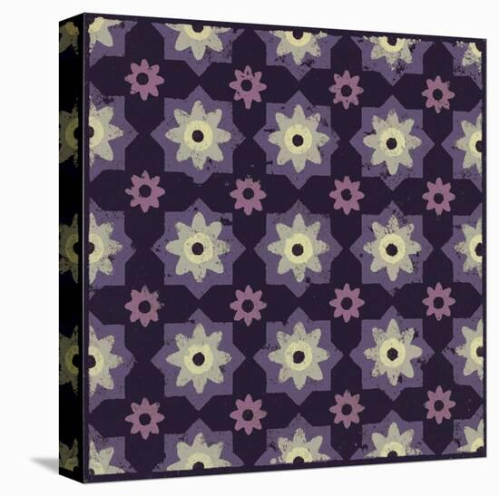 Moroccan Star Flower (Purple)-Susan Clickner-Stretched Canvas