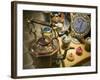 Moroccan Teapot Souvenirs, Maadid, Ziz Valley, Morocco-Walter Bibikow-Framed Photographic Print