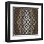 Moroccan Tile with Diamond (Neutrals)-Susan Clickner-Framed Giclee Print