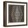 Moroccan Tile with Diamond (Neutrals)-Susan Clickner-Framed Giclee Print