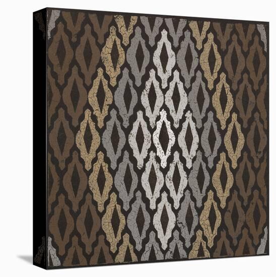 Moroccan Tile with Diamond (Neutrals)-Susan Clickner-Stretched Canvas