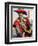 Moroccan Water Seller in Traditional Dress in the Djemaa El Fna, Marrakech-Julian Love-Framed Photographic Print