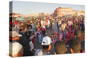 Moroccans Playing Games in Place Djemaa El Fna, Marrakech, Morocco, North Africa, Africa-Matthew Williams-Ellis-Stretched Canvas