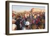 Moroccans Playing Games in Place Djemaa El Fna, Marrakech, Morocco, North Africa, Africa-Matthew Williams-Ellis-Framed Photographic Print