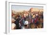 Moroccans Playing Games in Place Djemaa El Fna, Marrakech, Morocco, North Africa, Africa-Matthew Williams-Ellis-Framed Photographic Print