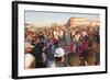 Moroccans Playing Games in Place Djemaa El Fna, Marrakech, Morocco, North Africa, Africa-Matthew Williams-Ellis-Framed Photographic Print