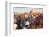 Moroccans Playing Games in Place Djemaa El Fna, Marrakech, Morocco, North Africa, Africa-Matthew Williams-Ellis-Framed Photographic Print