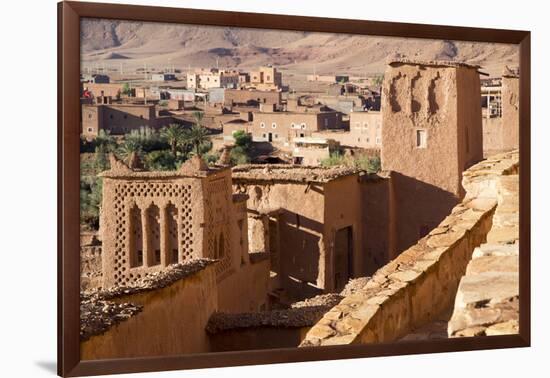 Morocco, Ait Benhaddou. Adobe Buildings of the Berber Ksar-Emily Wilson-Framed Premium Photographic Print