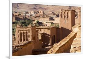 Morocco, Ait Benhaddou. Adobe Buildings of the Berber Ksar-Emily Wilson-Framed Photographic Print