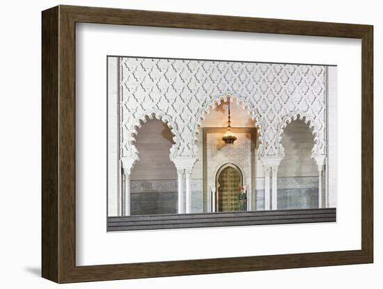 Morocco, Al-Magreb, Mausoleum of Mohammed V in Rabat-Andrea Pavan-Framed Photographic Print
