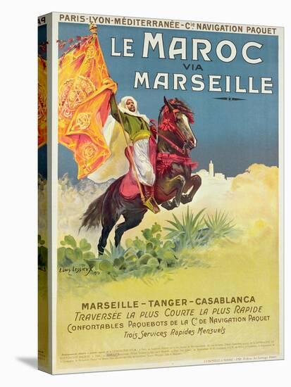 Morocco and Marseille Poster, 1913-Ernest Louis Lessieux-Stretched Canvas