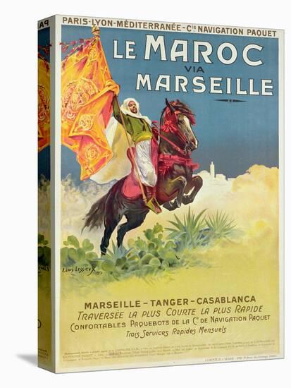 Morocco and Marseille Poster, 1913-Ernest Louis Lessieux-Stretched Canvas