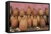 Morocco, Atlas Mountain. Pottery for Sale Along the Road-Michele Molinari-Framed Stretched Canvas