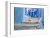 Morocco. Blue Narrow Streets and Neighborhooda of Chaouen-Emily Wilson-Framed Photographic Print