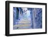 Morocco. Blue Narrow Streets and Neighborhooda of Chaouen-Emily Wilson-Framed Photographic Print