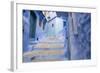 Morocco. Blue Narrow Streets and Neighborhooda of Chaouen-Emily Wilson-Framed Photographic Print