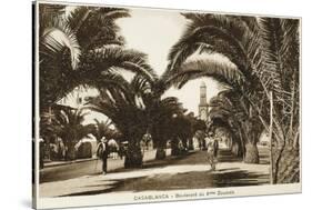 Morocco, Casablanca - Boulevard of the 4th Zouaves-null-Stretched Canvas