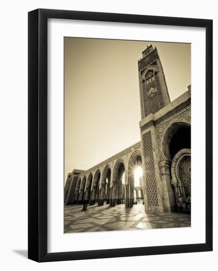 Morocco, Casablanca, Mosque of Hassan II-Michele Falzone-Framed Photographic Print