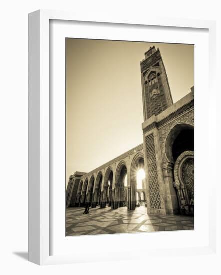 Morocco, Casablanca, Mosque of Hassan II-Michele Falzone-Framed Photographic Print