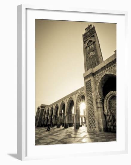 Morocco, Casablanca, Mosque of Hassan II-Michele Falzone-Framed Photographic Print