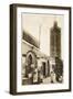 Morocco, Casablanca - New Medina, Fountain and Mosque-null-Framed Photographic Print