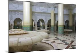 Morocco, Casablanca. the Great Mosque. the Ablutions Room-Michele Molinari-Mounted Photographic Print