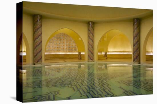 Morocco, Casablanca. the Great Mosque. the Ablutions Room-Michele Molinari-Stretched Canvas