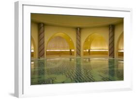 Morocco, Casablanca. the Great Mosque. the Ablutions Room-Michele Molinari-Framed Photographic Print