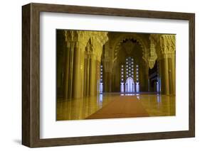 Morocco, Casablanca. the Great Mosque-Michele Molinari-Framed Photographic Print