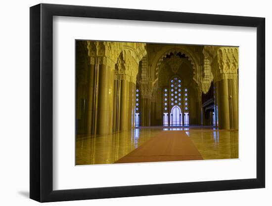 Morocco, Casablanca. the Great Mosque-Michele Molinari-Framed Photographic Print