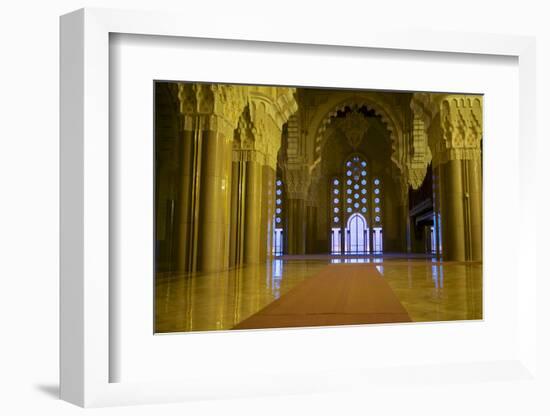 Morocco, Casablanca. the Great Mosque-Michele Molinari-Framed Photographic Print