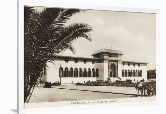 Morocco, Casablanca - the Palace of Justice-null-Framed Photographic Print
