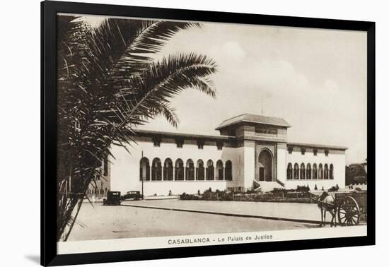 Morocco, Casablanca - the Palace of Justice-null-Framed Photographic Print