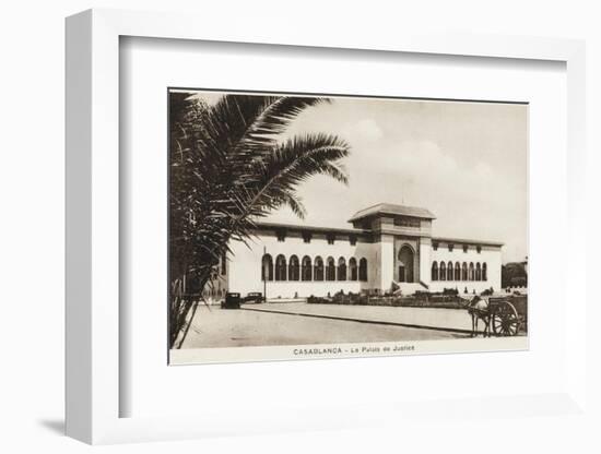 Morocco, Casablanca - the Palace of Justice-null-Framed Photographic Print